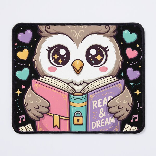Item preview, Cute Owl Reading Book Hearts Stars designed and sold by smelternidersdi.