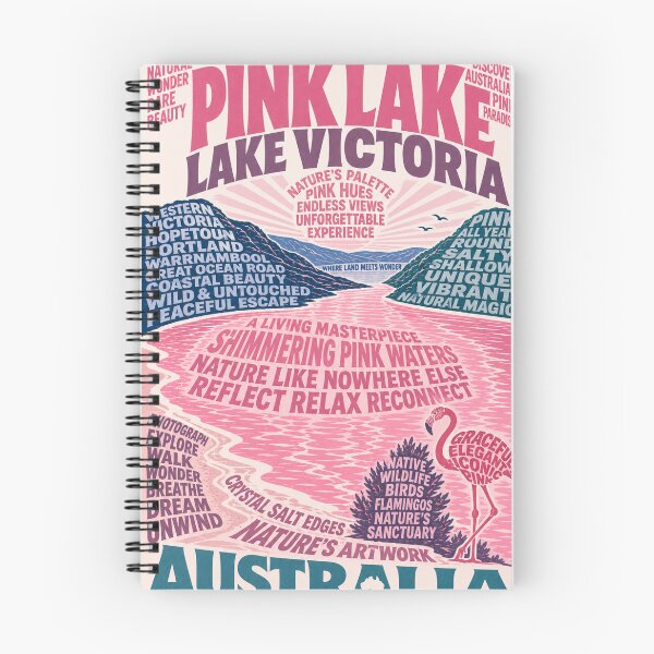 Item preview, Pink Lake Lake Victoria Western Victoria Australia Pink Waters designed and sold by Aryabek.