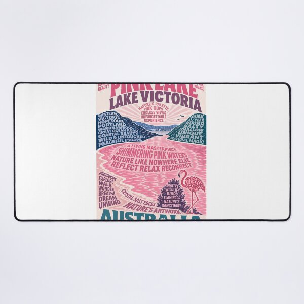 Item preview, Pink Lake Lake Victoria Western Victoria Australia Pink Waters designed and sold by Aryabek.