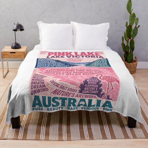Item preview, Pink Lake Lake Victoria Western Victoria Australia Pink Waters designed and sold by Aryabek.