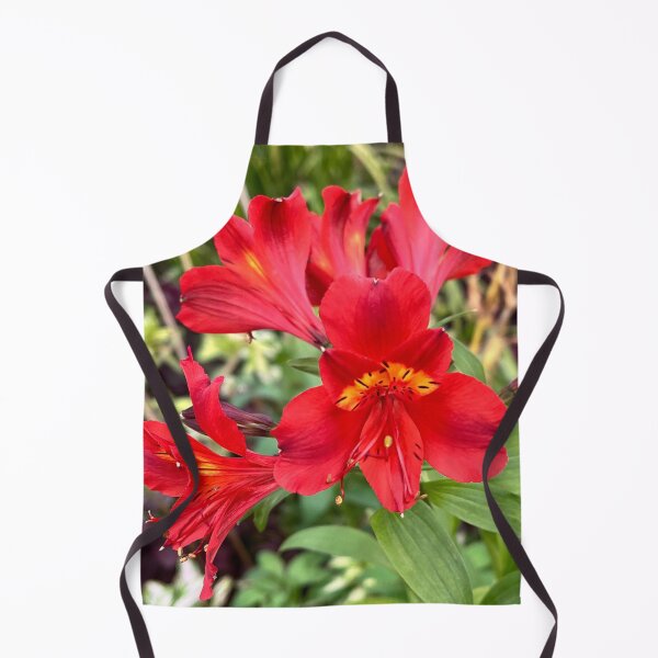 Item preview, Bright Red Alstroemeria Flowers In Bloom designed and sold by Be Captured by Brittany Emma.