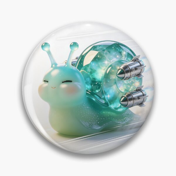 Item preview, Emerald Snail - Turbo Mode: I'm Fast AF Boi! designed and sold by ABYSSLAB.