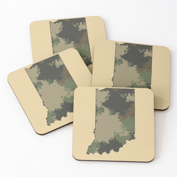 Item preview, Indiana State Camouflage Map designed and sold by d247.