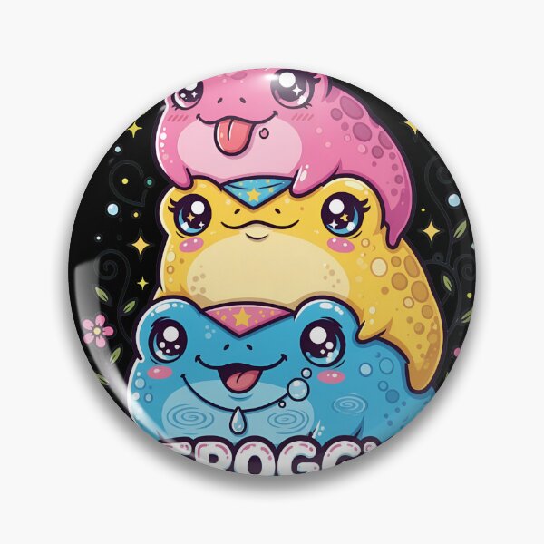 Item preview, Cute Pan Frog Stack Pride Kawaii designed and sold by goerelikothon.