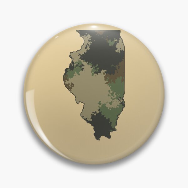 Item preview, Illinois Camouflage State Outline Map designed and sold by d247.