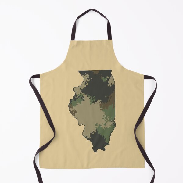 Item preview, Illinois Camouflage State Outline Map designed and sold by d247.