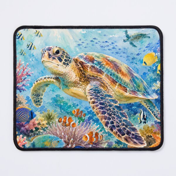 Item preview, Coral Kingdom Sea Turtle designed and sold by Stubblejumper Artworks.