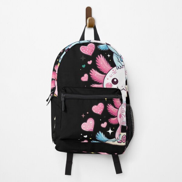 Item preview, Cute Stacked Axolotl Hearts Kawaii designed and sold by ileknitilec.