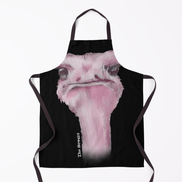 Item preview, Skeptical Pink Bird Portrait Funny Illustration designed and sold by minimancece.