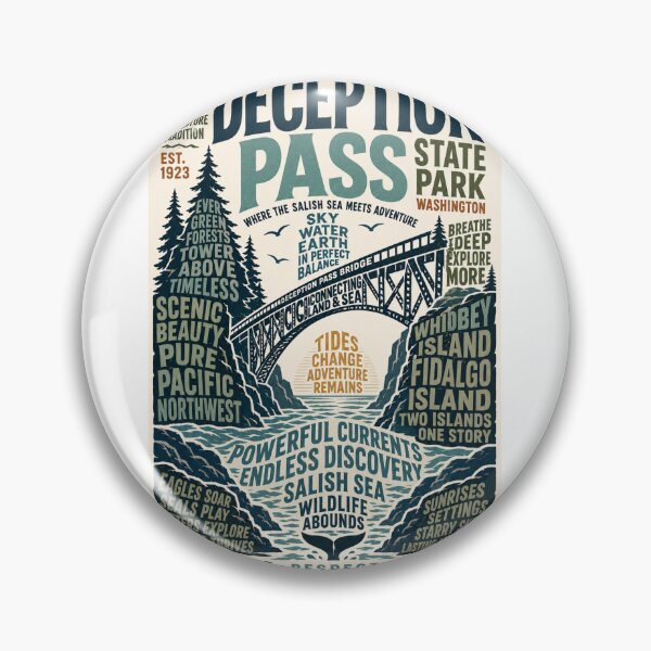 Item preview, Deception Pass State Park Washington Whidbey Island Fidalgo Island Salish Sea Gateway designed and sold by Aryabek.