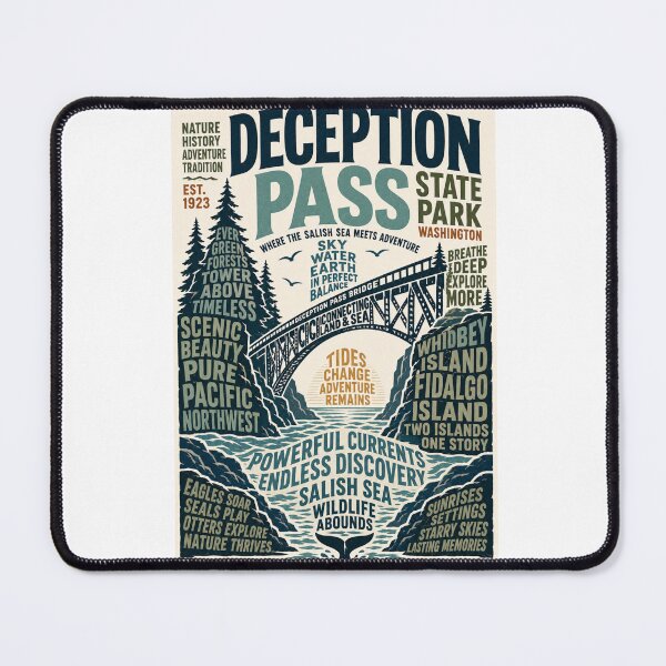 Item preview, Deception Pass State Park Washington Whidbey Island Fidalgo Island Salish Sea Gateway designed and sold by Aryabek.