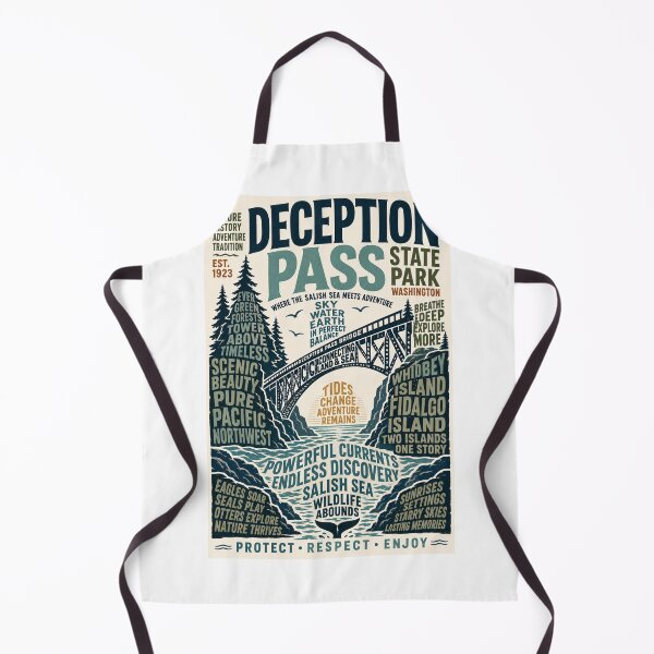 Item preview, Deception Pass State Park Washington Whidbey Island Fidalgo Island Salish Sea Gateway designed and sold by Aryabek.