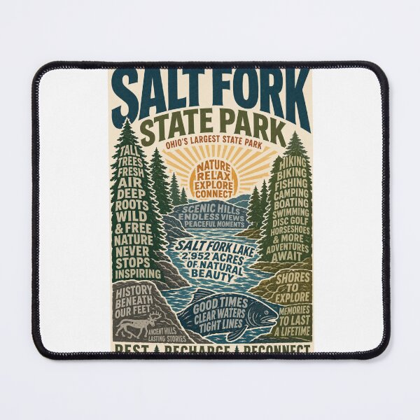 Item preview, Salt Fork State Park Ohio Salt Fork Lake Guernsey County Outdoor Escape designed and sold by Aryabek.