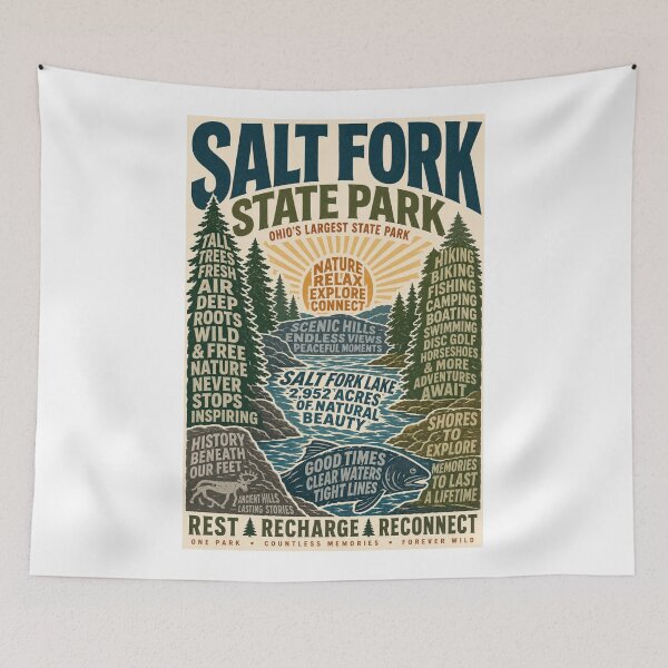 Item preview, Salt Fork State Park Ohio Salt Fork Lake Guernsey County Outdoor Escape designed and sold by Aryabek.