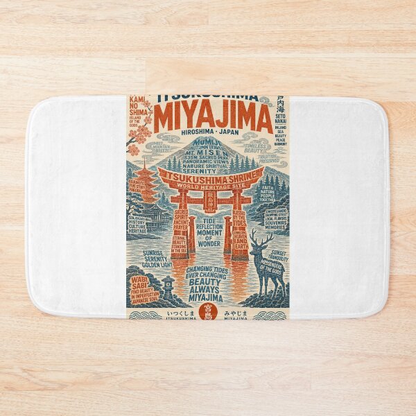 Item preview, Itsukushima Miyajima Hiroshima Japan Sacred Island and World Heritage Landmark designed and sold by Aryabek.