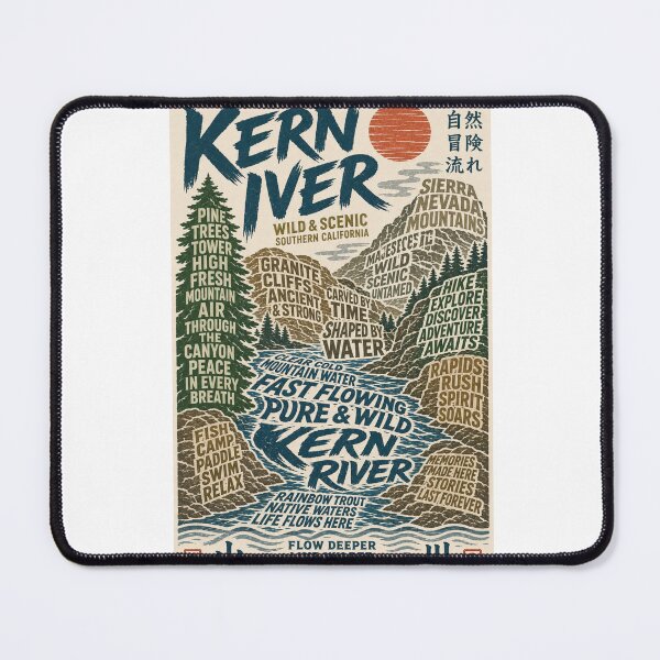 Item preview, Kern River Southern California Sierra Nevada Mountains Wild Waterway Adventure designed and sold by Aryabek.