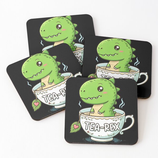 Item preview, Cute TEA-REX Dinosaur in Tea Cup Pun designed and sold by chtigbearetrin.