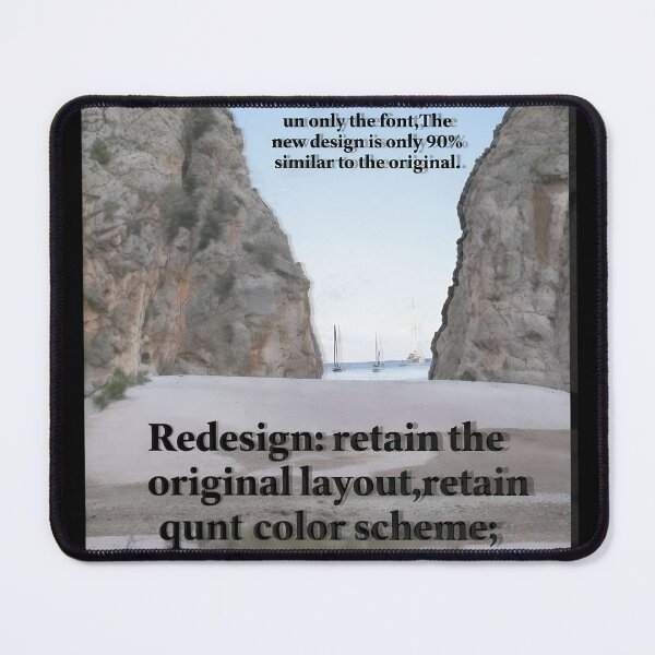 Item preview, Secluded Cove Cliff Passage Sailboat Vista designed and sold by minimancece.