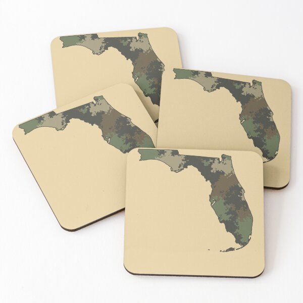 Item preview, Florida Camouflage State Map Outline designed and sold by d247.