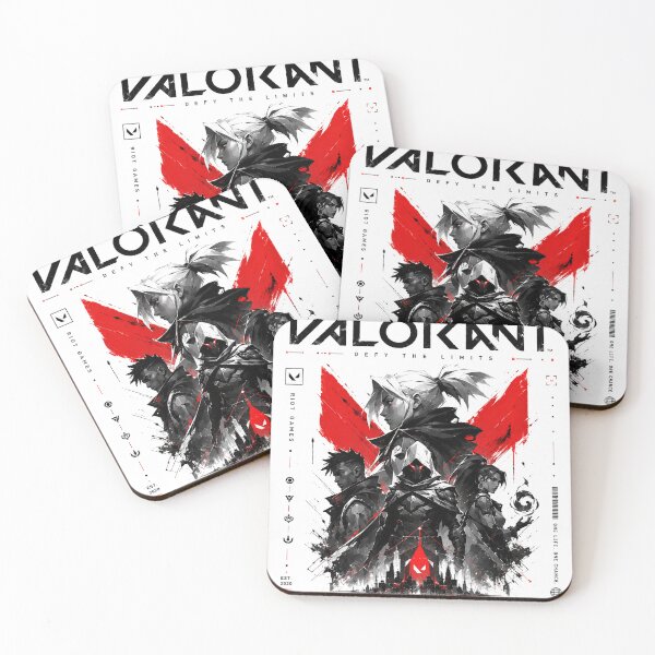 Item preview, VALORANT Agents Collage Poster – Minimal Red & Black Tactical Gaming Art designed and sold by NBT-NOVA.