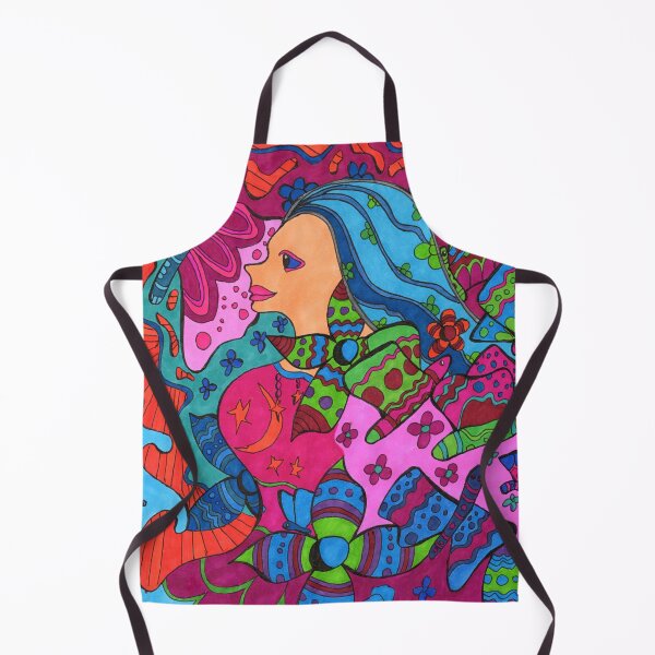 Item preview, Psychedelic trippy Art Print | Whimsical Boho Fantasy drawing designed and sold by Abirdflyingnorth.