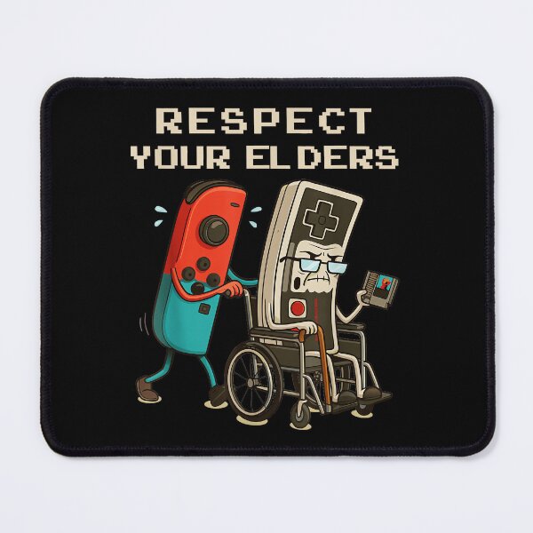 Item preview, Respect Your Elders Gaming Controller Retro Gamer designed and sold by BalthQIK.