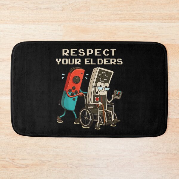 Item preview, Respect Your Elders Gaming Controller Retro Gamer designed and sold by BalthQIK.