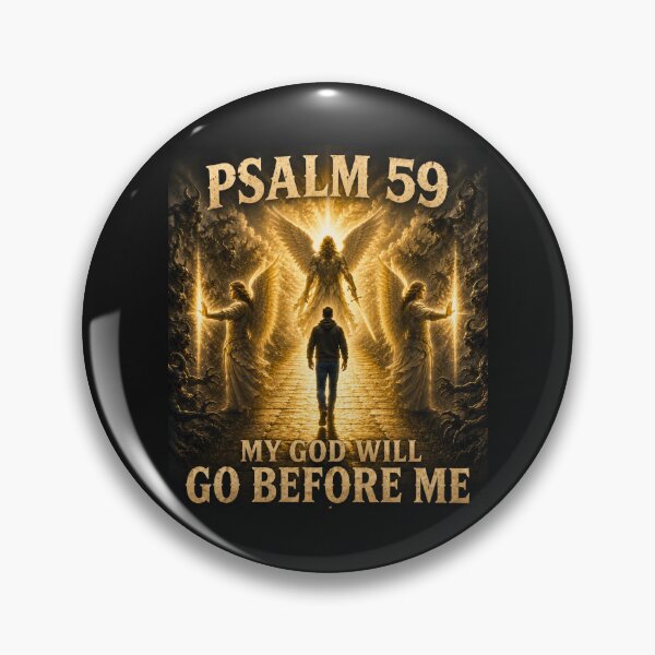 Item preview, Psalm 59 My God Will Go Before Me | Angelic Protection Christian Design designed and sold by Dexters Inspiring Creations.