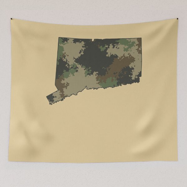 Item preview, Connecticut Camo State Map Outline designed and sold by d247.