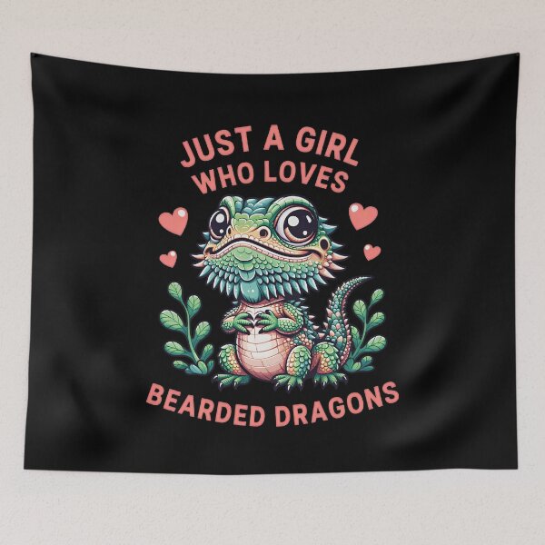 Item preview, Just a Girl Who Loves Bearded Dragons designed and sold by Lostinwaktu.