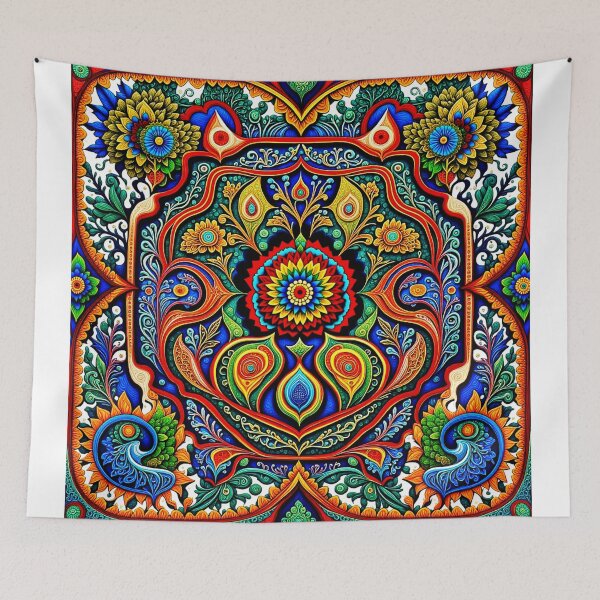 Item preview, Colorful Paisley Design designed and sold by Beyond The Canvas.