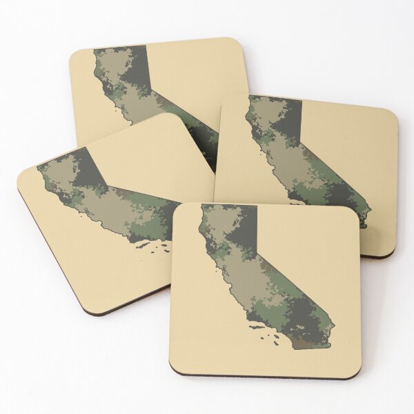 Item preview, California Camouflage Map State Outline designed and sold by d247.