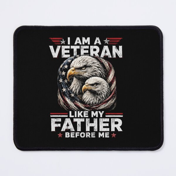 Item preview, I Am A Veteran Like My Father Before Me Patriotic Eagle Design designed and sold by Osstaramilua.