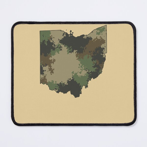 Item preview, Ohio Camouflage Map State Outline Design designed and sold by d247.