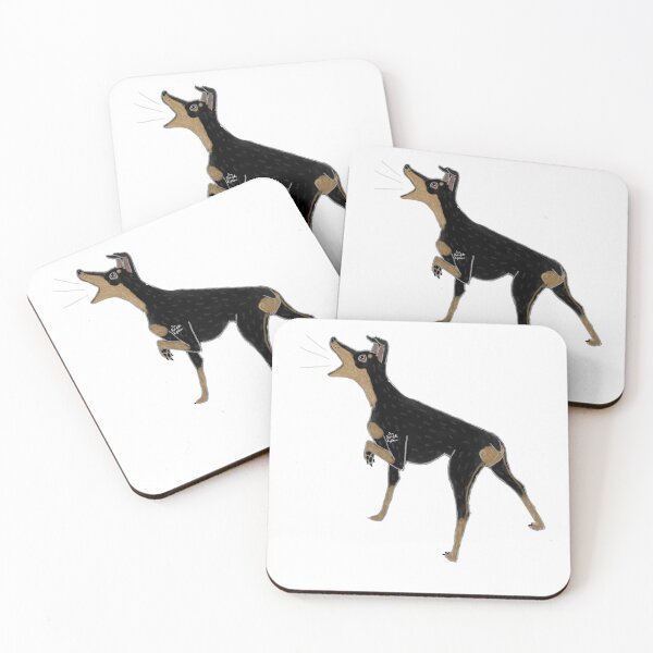 Artikelvorschau, Hercules, der Zwergpinscher, bellt. entworfen und verkauft von HostofNightmare.