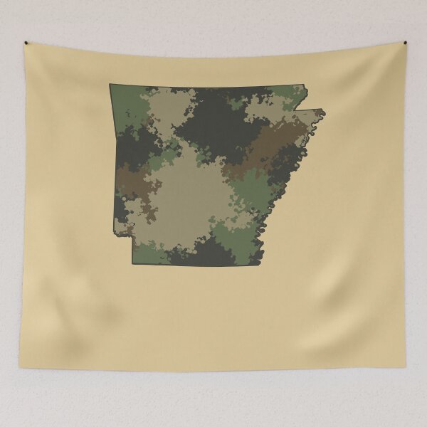Item preview, Arkansas Camouflage State Map Outline AR designed and sold by d247.