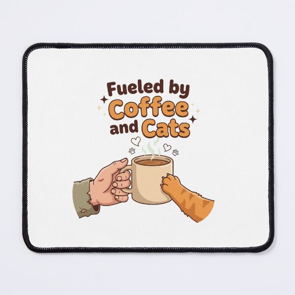 Item preview, Fueled by Coffee and Cats designed and sold by AliveStyle.