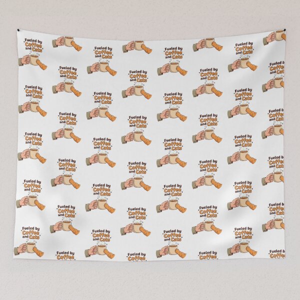 Item preview, Fueled by Coffee and Cats designed and sold by AliveStyle.