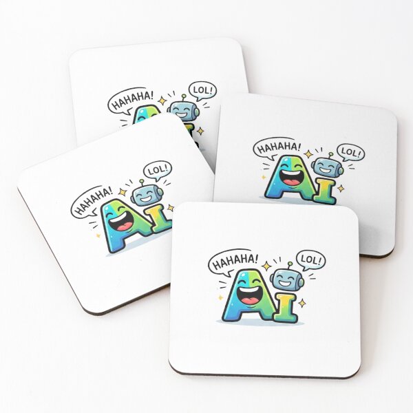Item preview, Funny AI Characters Laughing Tech Cartoon designed and sold by rich-moda.