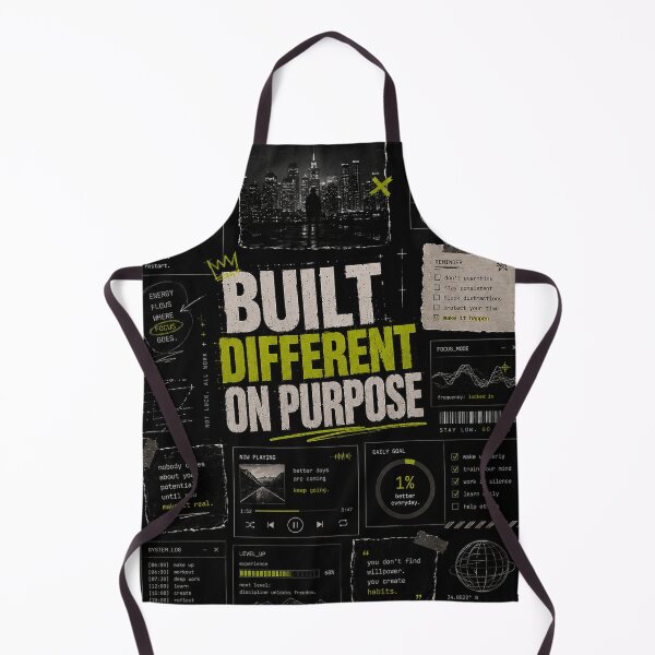 Item preview, Built Different on Purpose | Motivational Grindset Typography Poster | Self Improvement Wall Art designed and sold by NBT-NOVA.