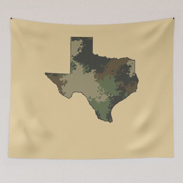Item preview, Texas Camouflage State Map Outline designed and sold by d247.