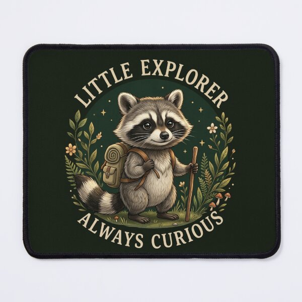 Item preview, Little Explorer Racoon designed and sold by Stillwake Post.