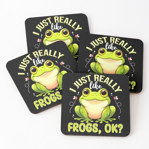 Item preview, I Just Really Like Frogs Cute Frog Lover Graphic designed and sold by MiALopezArt.