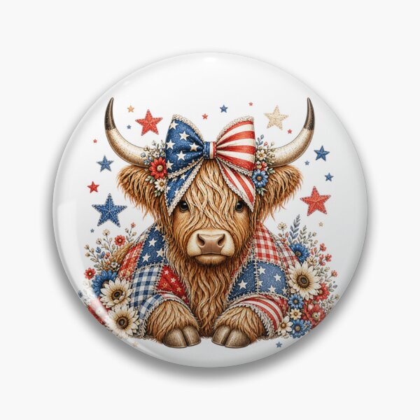 Item preview, SWEET PATRIOTIC COW designed and sold by Embers & Incense Co..