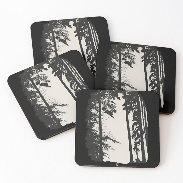 Item preview, Forest Silhouette Nature Graphic Print designed and sold by st-orm-ivan.