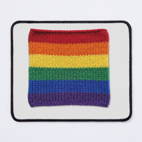 Item preview, Knitted Rainbow Pride Square designed and sold by TackyTime.