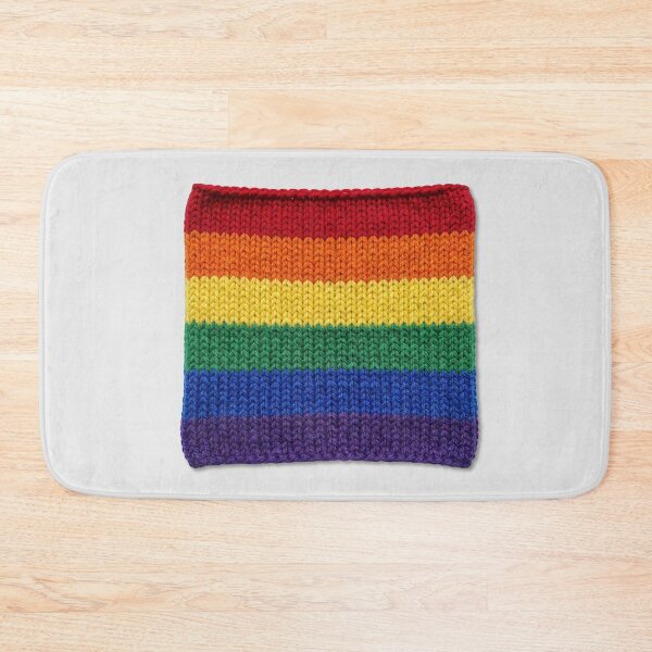 Item preview, Knitted Rainbow Pride Square designed and sold by TackyTime.