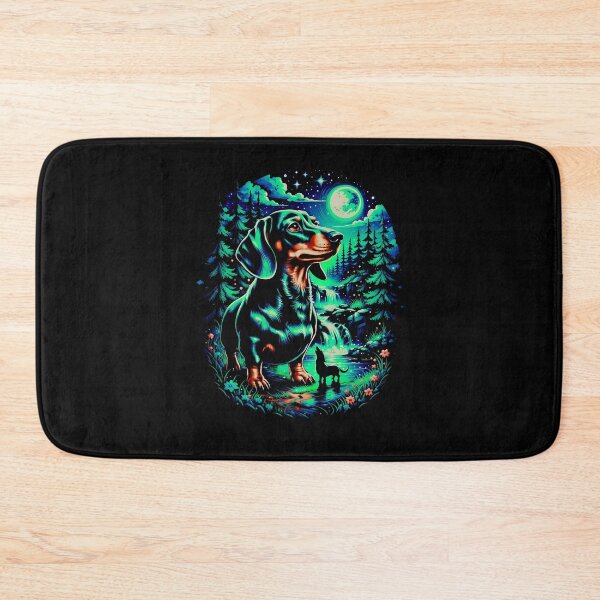Item preview, Dachshund Howling at the Moon designed and sold by Lostinwaktu.