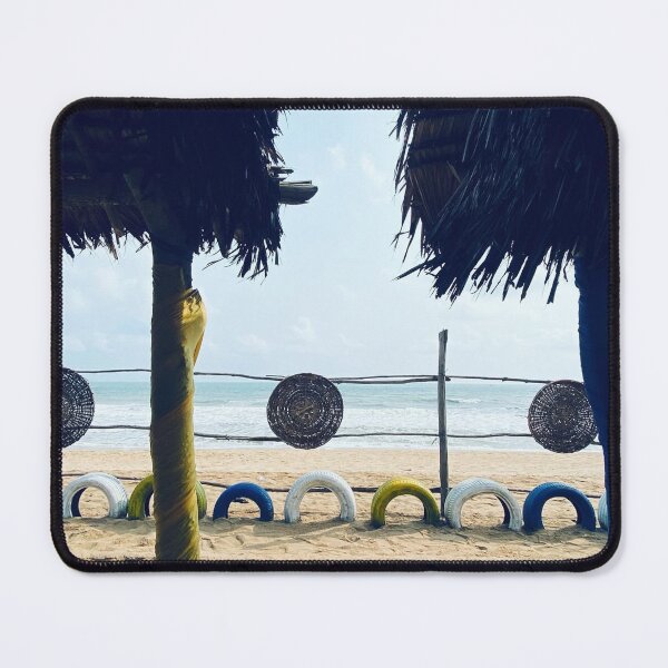 Item preview, Beach Hut View – Tropical Coastal Escape Poster designed and sold by StudioAyinla.