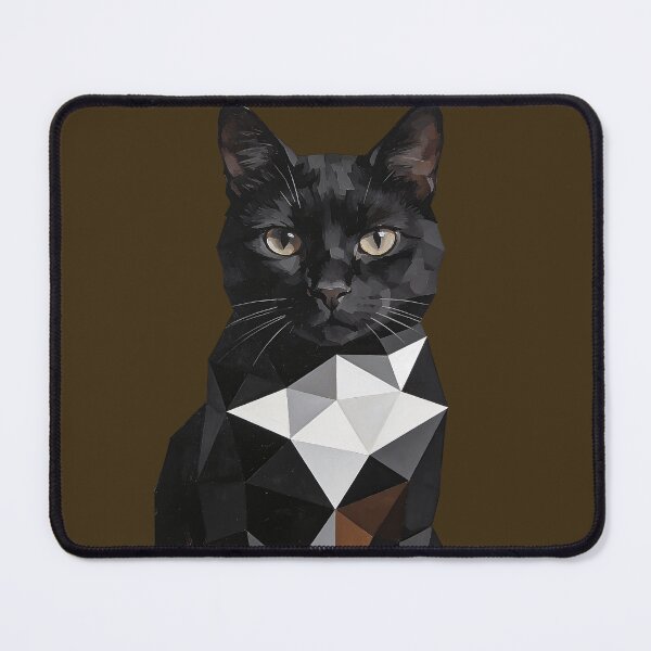 Item preview, Minimalist Black Cat Crystal Art designed and sold by KiraChie.